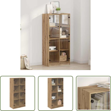 Credenza moderna -  Credenza Rovere artigianale 68 x 37 x 142 cm Legno multistrato