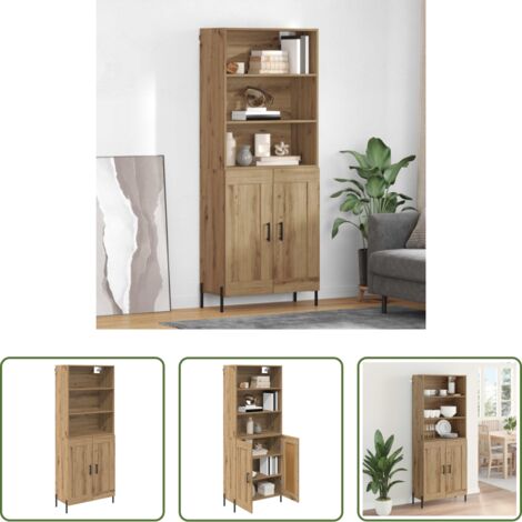 Credenza moderna -  Credenza Rovere artigianale 69,5 x 32,5 x 180 cm