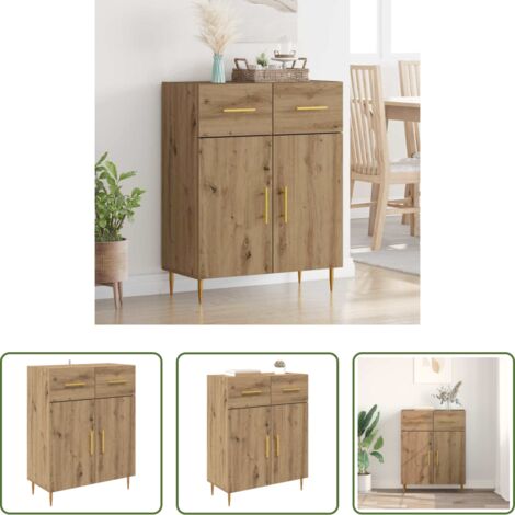 Credenza moderna -  Credenza Rovere artigianale 69,5 x 34 x 90 cm Legno multistrato
