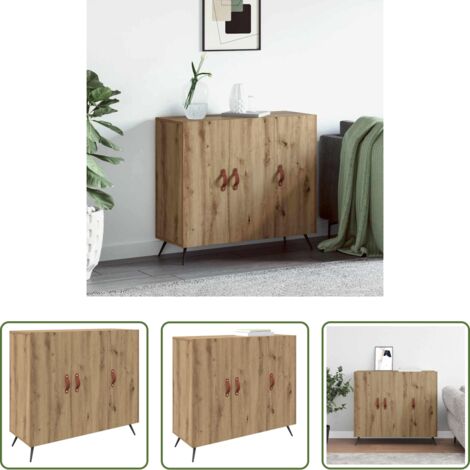Credenza moderna -  Credenza Rovere artigianale 89,5 x 34 x 80 cm Legno multistrato