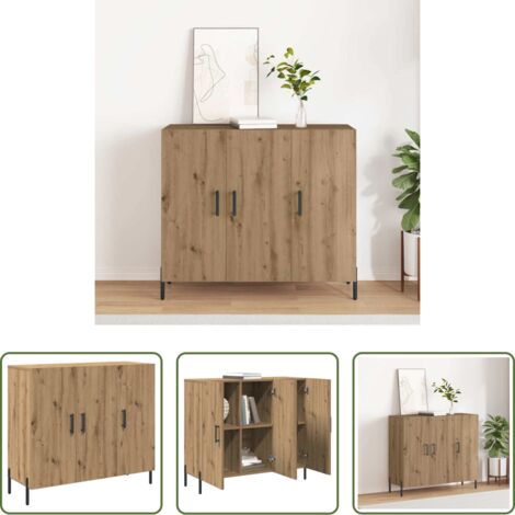 Credenza moderna -  Credenza Rovere artigianale 90 x 34 x 80 cm Legno multistrato