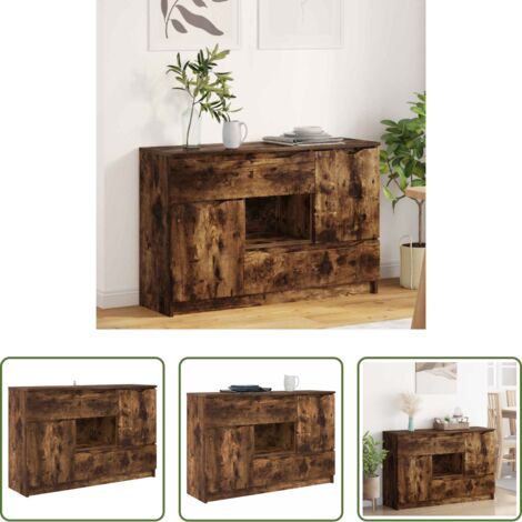 Credenza moderna -  Credenza Rovere fumé 100 x 30 x 65,6 Legno multistrato