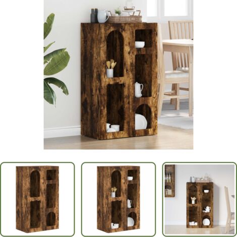 Credenza moderna -  Credenza Rovere fumé 59 x 35 x 100,5 cm Legno multistrato