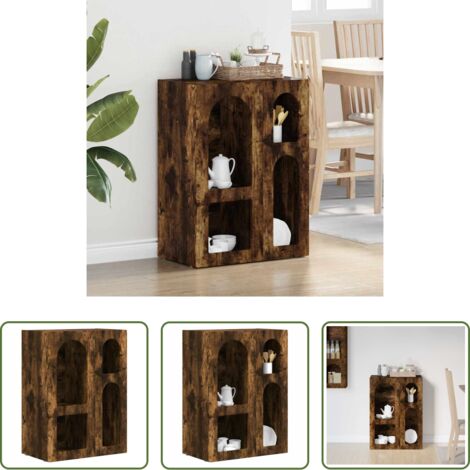 Credenza moderna -  Credenza Rovere fumé 59 x 35 x 80.5 cm Legno multistrato