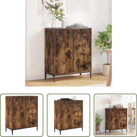 Credenza moderna -  Credenza Rovere fumé 69,5 x 33 x 82 cm Legno multistrato