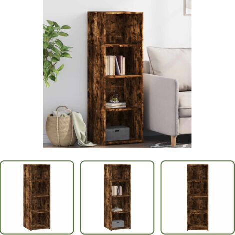 Credenza moderna -  Credenza Rovere Fumo 40x41x124cm in Legno Multistrato