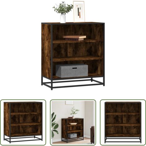 Credenza moderna -  Credenza Rovere Fumo 68x35x76 cm in Truciolato