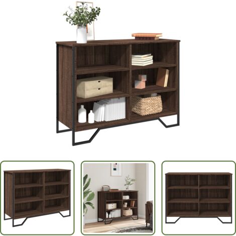 Credenza moderna -  Credenza Rovere Marrone 101x35,5x74,5 cm in Legno Multistrato