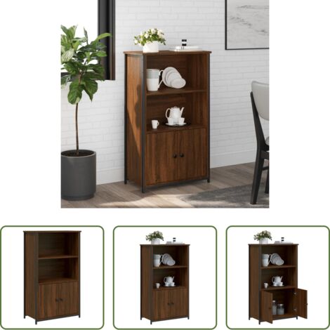 Credenza moderna -  Credenza Rovere Marrone 62x32x103,5 cm in Legno Multistrato
