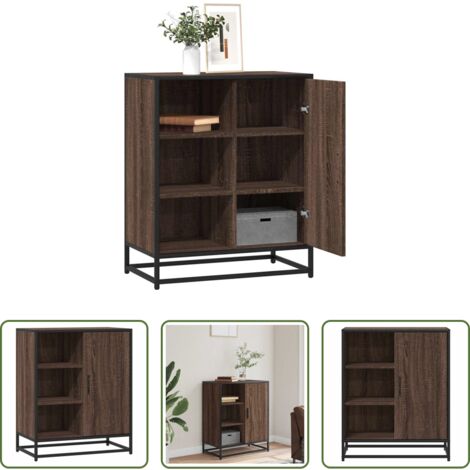 Credenza moderna -  Credenza Rovere Marrone 62x35x76 cm in Legno Multistrato