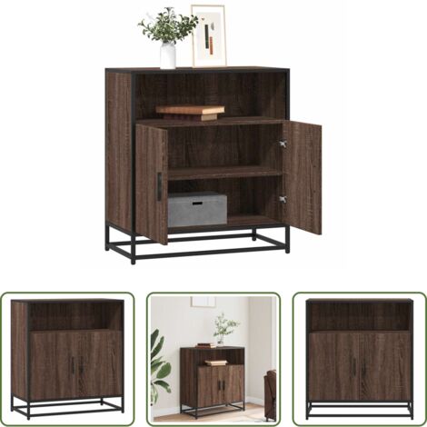 Credenza moderna -  Credenza Rovere Marrone 68x35x76 cm in Legno Multistrato