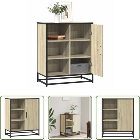 Credenza moderna -  Credenza Rovere Sonoma 62x35x76 cm in Legno Multistrato