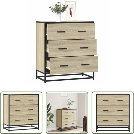 Credenza moderna -  Credenza Rovere Sonoma 68x35x76 cm in Truciolato