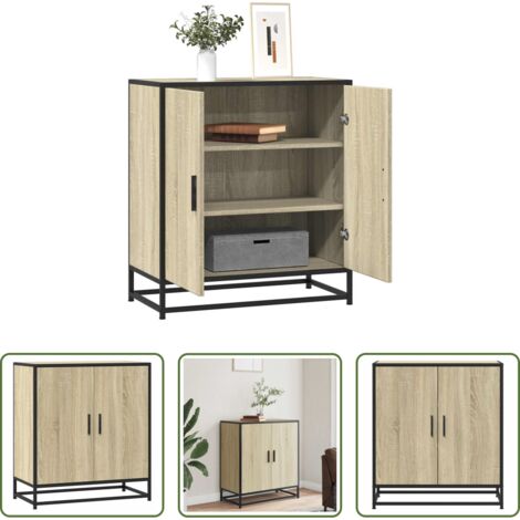 Credenza moderna -  Credenza Rovere Sonoma 68x35x76 cm in Truciolato
