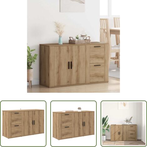 Credenza moderna -  rovere artigianale 100 x 33 x 59.5 cm Legno multistrato