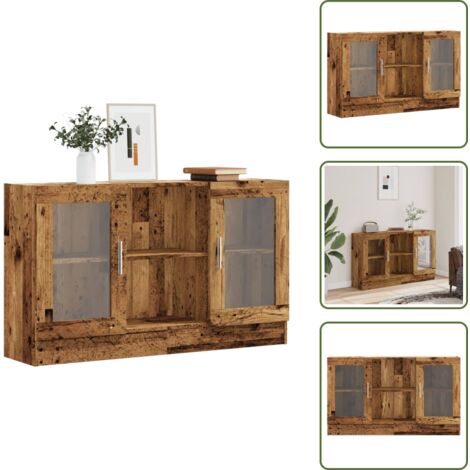 Credenza moderna - vidaXL Credenza Legno Antico 120x30,5x70 cm in Truciolato - Credenza in legno