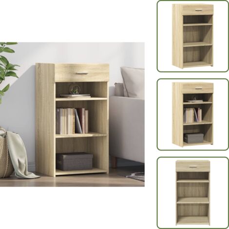 Credenza moderna - vidaXL Credenza Rovere Sonoma 50x42,5x93 cm in Legno Multistrato - Credenza decorativa