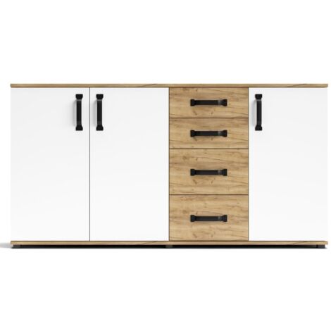 Credenza Mosso MO5 colore rovere e bianco