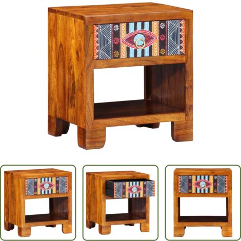 Credenza multicolore -  Credenza Multicolore 40 x 35 x 45 cm legno massello di acacia