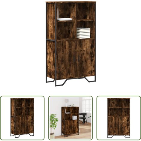 Credenza multistrato -  Credenza Rovere Fumo 79,5x35,5x137,5 cm in Legno Multistrato