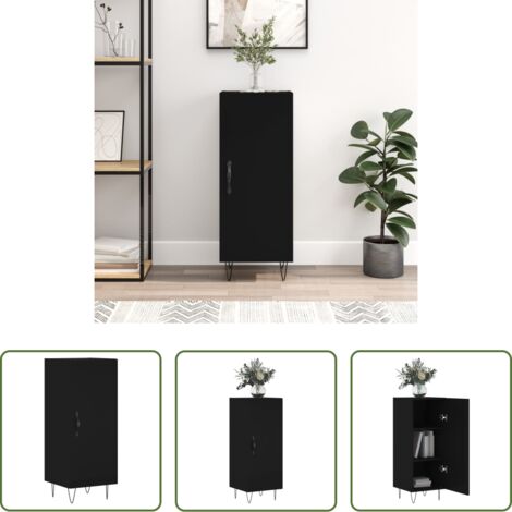 Credenza nero - Credenza Nero 34,5x34x90 cm in Legno Multistrato