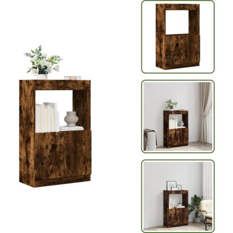 Credenza per camera da letto - vidaXL Credenza Rovere Fumo 63x33x100 cm in Truciolato - Credenza per ufficio