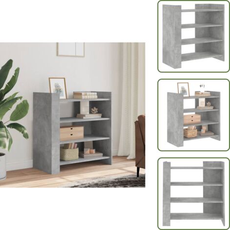 Credenza per casa - vidaXL Credenza Grigio Cemento 73,5x35x75 cm in Legno Multistrato - Credenza decorativa