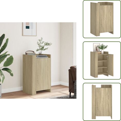 Credenza per casa - vidaXL Credenza Rovere Sonoma 45x35x75 cm in Legno Multistrato - Credenza decorativa