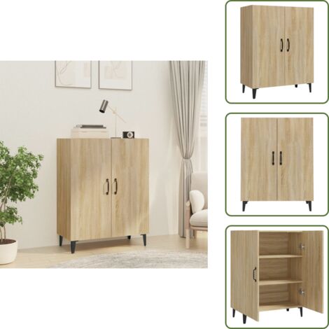 Credenza per casa - vidaXL Credenza Rovere Sonoma 70x34x90 cm in Legno Multistrato -