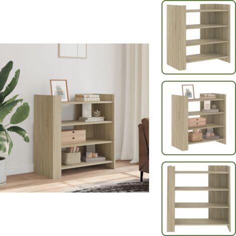 Credenza per casa - vidaXL Credenza Rovere Sonoma 73,5x35x75 cm in Legno Multistrato - Credenza decorativa