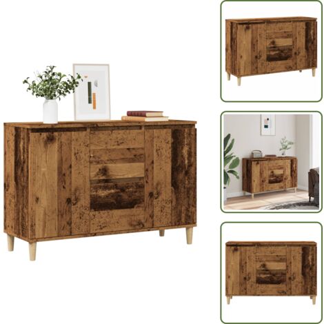 Credenza per soggiorno - vidaXL Credenza Legno Antico 102x35x70 cm in Legno Multistrato - Credenza per camera da letto