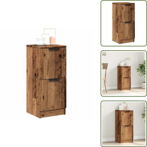 Credenza per soggiorno - vidaXL Credenza Legno Antico 30x30x70 cm in Legno Multistrato - Credenza per camera da letto