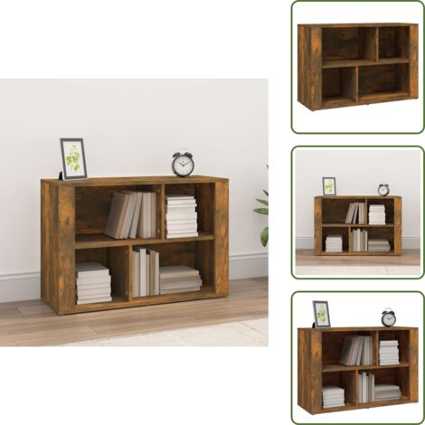 Credenza per soggiorno - vidaXL Credenza Rovere Fumo 80x30x54 cm in Legno Multistrato -