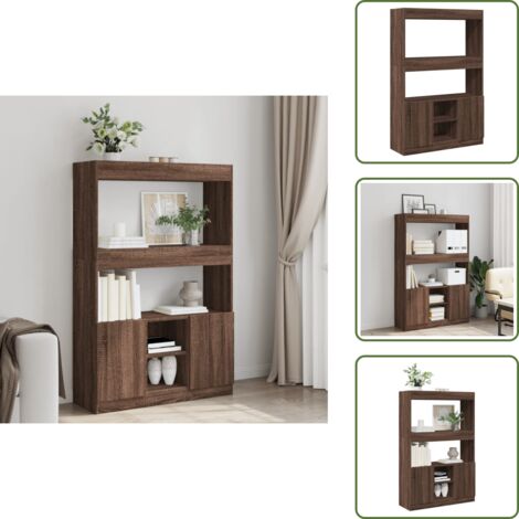 Credenza per soggiorno - vidaXL Credenza Rovere Marrone 92x33x140 cm in Legno Multistrato - Credenza per camera da letto