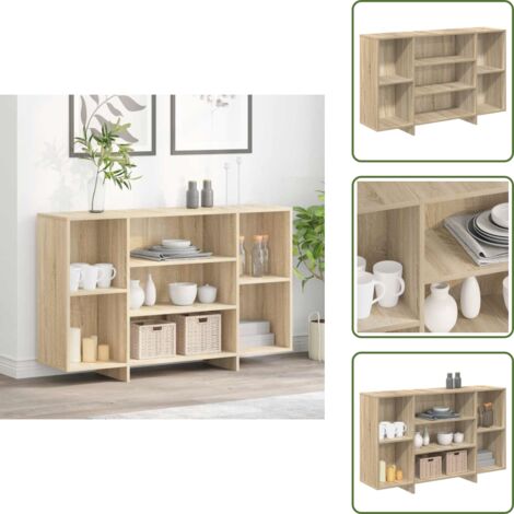 Credenza per stanza - vidaXL Credenza Rovere Sonoma 120x30x75 cm in Truciolato - Credenza moderna