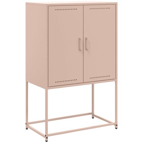Credenza Rosa 68,5x38,5x107 cm in Acciaio vidaXL 450398