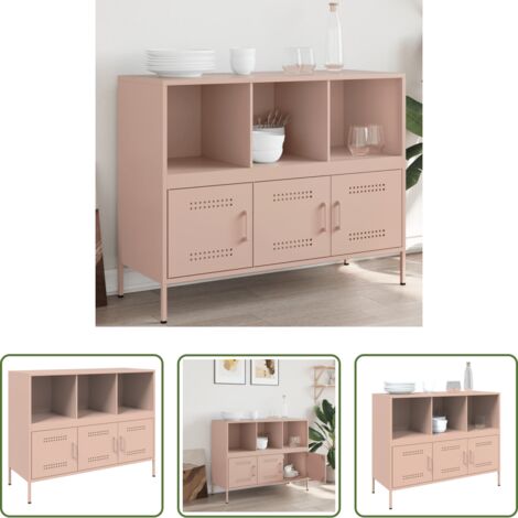 Credenza rosa -  Credenza Rosa 100,5x39x79 cm in Acciaio