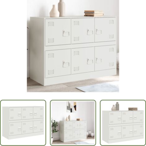 Credenza rosa -  Credenza Rosa 99x39x73 cm in Acciaio
