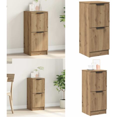 Credenza Rovere Artigianale 30x30x70 cm in Legno Multistrato - Credenza multistrato - Credenza rovere artigianale