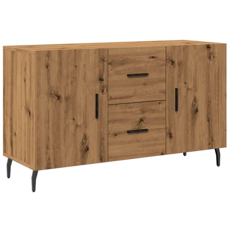 Credenza Rovere Artigianale 100x36x60 cm in Legno Multistrato vidaXL