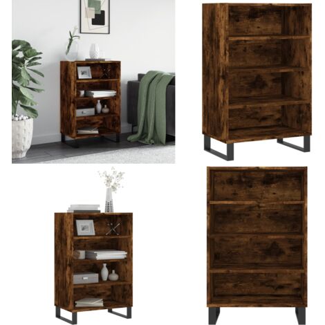 Credenza Rovere Fumo 57x35x90 cm in Legno Multistrato - Credenza in legno - Credenza rovere fumo