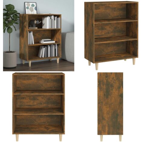 Credenza Rovere Fumo 69,5x32,5x90 cm in Legno Multistrato - Credenza Rovere Fumo - Credenza con ripiani