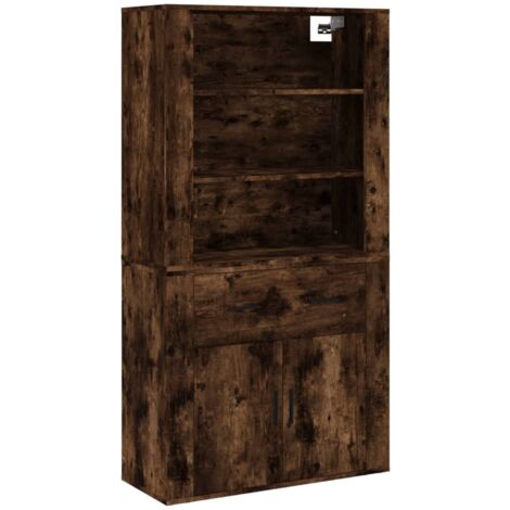 Credenza Rovere Fumo in Legno Multistrato vidaXL