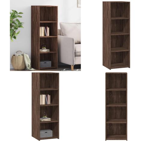 Credenza Rovere Marrone 40x41x124cm in Legno Multistrato - Credenza marrone - Credenza moderna