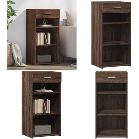 Credenza Rovere Marrone 45x42,5x93 cm in Legno Multistrato - Credenza marrone - Credenza con cassetto