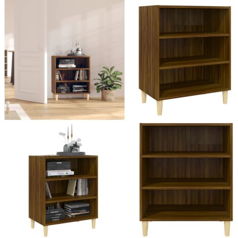 Credenza Rovere Marrone 57x35x70 cm in Truciolato - Armadio laterale - Armadio con ripiani