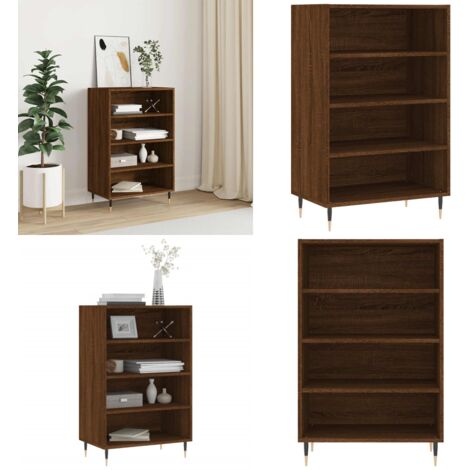 Credenza Rovere Marrone 57x35x90 cm in Legno Multistrato - Credenza marrone - Credenza moderna