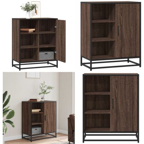 Credenza Rovere Marrone 62x35x76 cm in Legno Multistrato - Credenza moderna - Credenza marrone