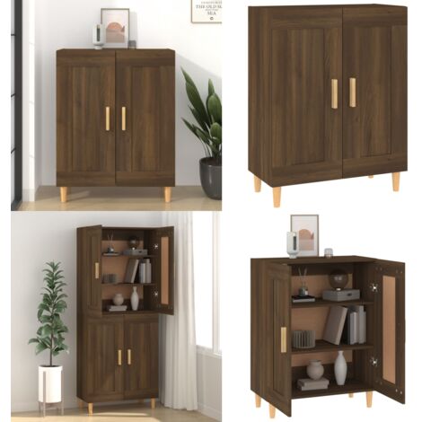Credenza Rovere Marrone 69,5x34x90 cm in Legno Multistrato - Credenza marrone - Credenza in legno multistrato
