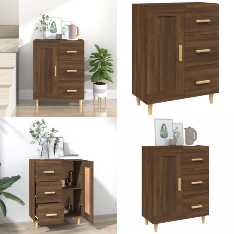 Credenza Rovere Marrone 69,5x34x90 cm in Legno Multistrato - Credenza marrone - Credenza in legno multistrato